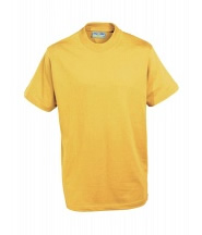 P.E. T-Shirt (Sunflower Yellow) -  with Logo St Pauls